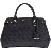 GUESS Handtas 'Leona Logo Mulit Comp Satchel' donkergrijs