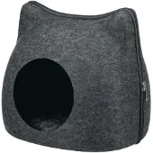Trixie - Kattenmand - Relax Iglo - Kat - Vilt - Grijs - 38X37X35 cm