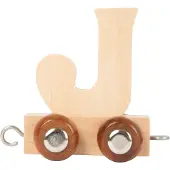 Small Foot - Houten Lettertrein - J - 12 stuks