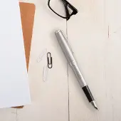 Parker - Sonnet - Vulpen graveren - Links (Zilver)