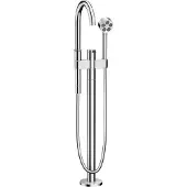 Hansgrohe ONE complete badkamerset, éénhendelbediening, voor badkuip, bodemmontage, chroom, chroom