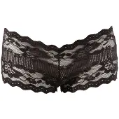 Cottelli - dames slip - kanten string - zwart - L