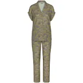 Triumph Pyjama ' Red Label Boyfriend Fit ' kaki / lichtgroen