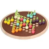 Vilac Houten halma spel: Groente tuin