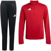 Adidas Entrada 26 Trainingspak 1/4-Zip Kids Rood Zwart