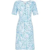 Ringella Katoenen nachthemd blauw panterprint | Maat 40