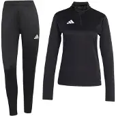 Adidas Entrada 26 Trainingspak 1/4-Zip Dames Zwart Wit