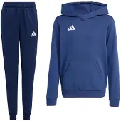 Adidas Entrada 26 Hoodie Joggingpak Kids Donkerblauw Wit