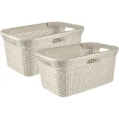Curver Style Wasmand - 45L - 2 stuks - Wit