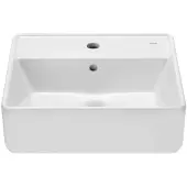 Roca The Gap - Opbouwwastafel 42x39 cm, met overloop, kraangat, wit A3270MM000