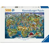 Ravensburger World Map 5000p (12001738) Puzzle Veelkleurig Kinderen