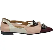 Babouche G-DUNJA-147 Ballerina's | Maat 38 Dames Bordeaux