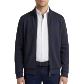Bugatti vest donkerblauw effen rits