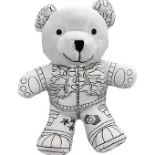 Pincello knuffelbeer speelgoed om te kleuren - creatieve knuffel 24 cm.