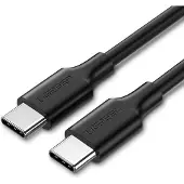 UGREEN USB 2.0 Type C naar Type C kabel, 1 meter, zwart