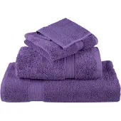 vidaXL Premium washandjes SOLUND 2 st paars 30x30 cm 600 g/m2