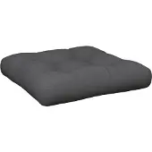 vidaXL Palletkussen 58x58x10 cm stof antracietkleurig