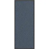 vidaXL Deurmat 60x150 cm blauw