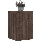 vidaXL Plantenstandaards 2 st 20x20x30 cm bewerkt hout bruin eiken