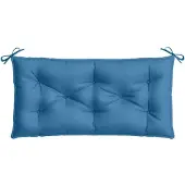 vidaXL Tuinbankkussen 100x50x7 cm stof gemêleerd blauw