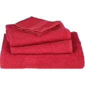 vidaXL Badhanddoeken FROGN 2 st 100x150 cm 360 g/m² rood