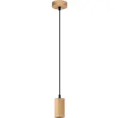 Segula Hanglamp Flow, dimbaar, hout licht, Woon-/ Eetkamer, Hout, Hanglamp