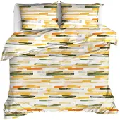 MOODIT Dekbedovertrek Odil Flynn Sand Katoen-240 x 200 / 220 cm | Lits-Jumeaux