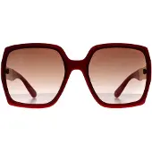 GUESS Vlinder Dames Glimmend Rood Bruin Kleurverloop GO00031