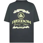 Cars T-shirt met backprint antraciet Grijs Jongens Viscose Ronde hals Backprint - maat 152