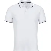 Sols Unisex Volwassen Palermo Polo Shirt (Wit/Frans Marineblauw)