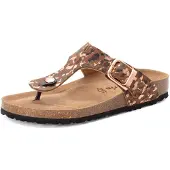 Tamaris Teenslipper beige / bruin / donkerbruin / zwart