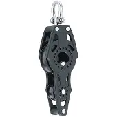 Harken Carbo Fiddle With Becket Pulley 40 Mm Zwart