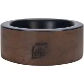 Designed By Lotte Milani Voerbak Hond - Drinkbak/Eetbak Hond - Hondenvoerbak - Hout/RVS - Zwart - 370 ml