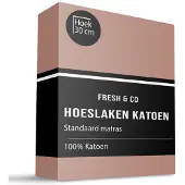 Fresh & Co Hoeslaken Verkoelend - Katoen - Taupe 180 x 200 cm