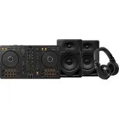 Pioneer DJ DDJ-FLX4 + DJ HDJ-X7 Zwart + DJ DM-50D-BT Zwart