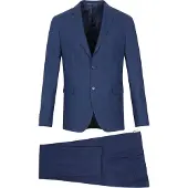Suitable Kostuum Argon Blauw