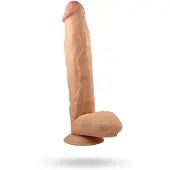 Lovetoy Grote Dildo van 28 cm - beige