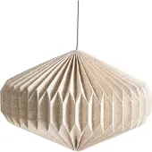 Beliani VISMAN - Plafondlamp - Beige - Katoen