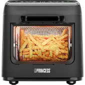Princess 01.182494.01.001 Airfryer 12.6 l Anti-aanbaklaag, Digitale timer, Controlelampje Zwart