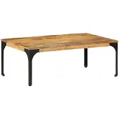 vidaXL Salontafel 100x55x35 cm massief mangohout