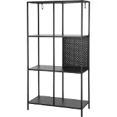 Loft 24 Charleston-Boekenkast - Zwart Metaal
