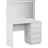 Vicco Viktoria Kaptafel met licht – 110 cm met LED-spiegel Wit