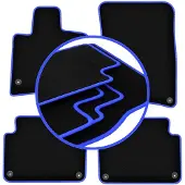 Carlux -BLUE automatten voor: Audi Q7 I 4L SUV (2005-2015)