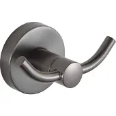 Mexen Remo dubbele handdoekhaak, geborsteld gun gray - 70507352-66