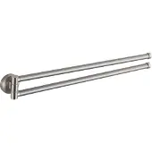Mexen Remo dubbele draaibare handdoekhouder, geborsteld nikkel - 70507255-97