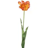 Emerald - Kunstbloem Tulp Parrot 68cm oranje - Kunstplant voor binnen
