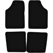 Basic zwarte velours matten voor: Renault Kangoo I combivan (1997-2008)