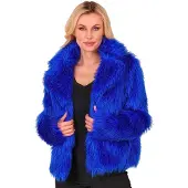 Widmann Kobalt Blauwe Bontjas Vrouw