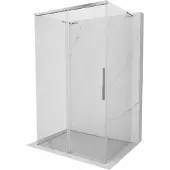 Mexen Rox-3S L 3-zijdige schuifdouchecabine 145 x 75 , transparant, chroom - 8C2L-145-075-01-00-3S