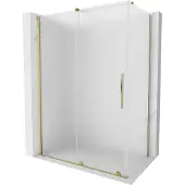 Mexen Velar schuifdouchecabine 160 x 90 , ijs, goud - 871-160-090-31-50